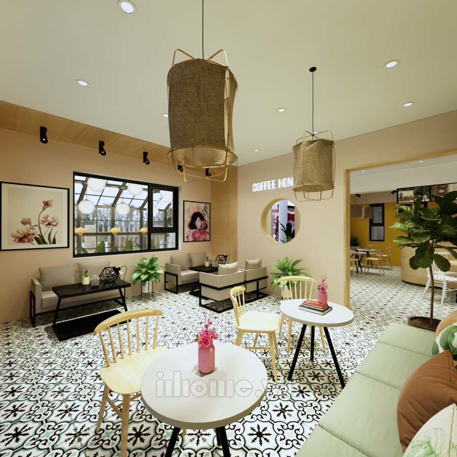 Thiết kế quán cà phê Hồng Cổ Bắc Ninh