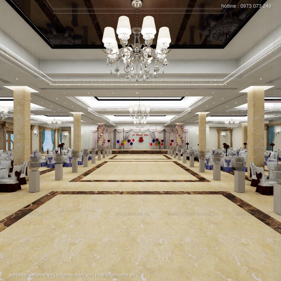 Thiết kế nội thất khách sạn LIBERTY Quảng Bình Hotel - Phòng tiệc cưới