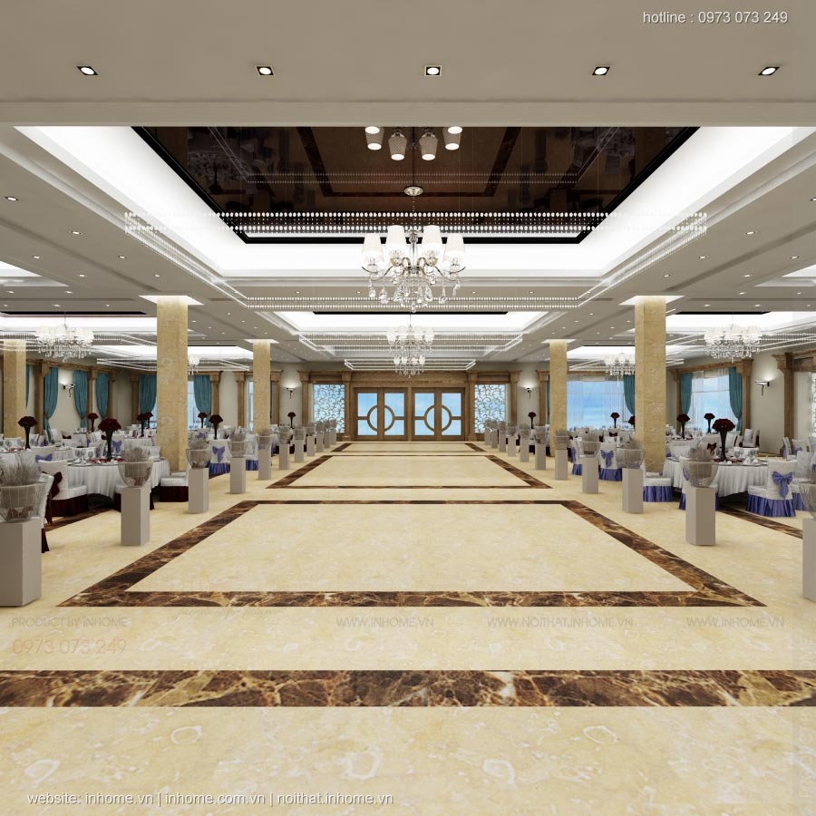 Thiết kế nội thất khách sạn LIBERTY Quảng Bình Hotel - Phòng tiệc cưới 02