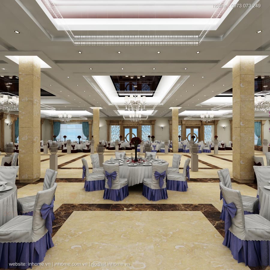 Thiết kế nội thất khách sạn LIBERTY Quảng Bình Hotel - Phòng tiệc cưới 04