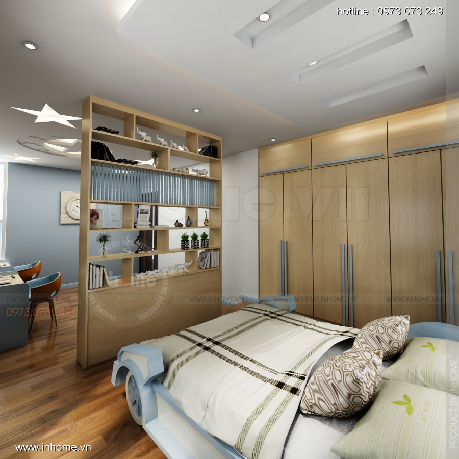 Thiết kế nội thất phòng ngủ nhà lô phố