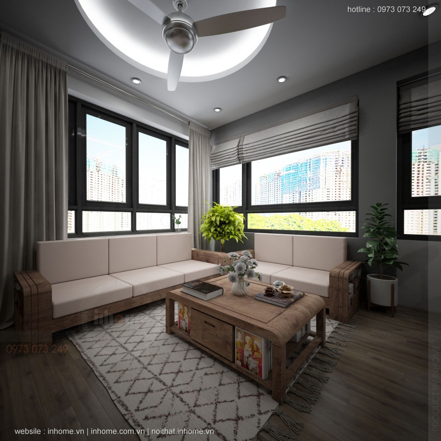 Thiết kế nội thất chung cư 50m2 sang trọng và tinh tế | Inhome