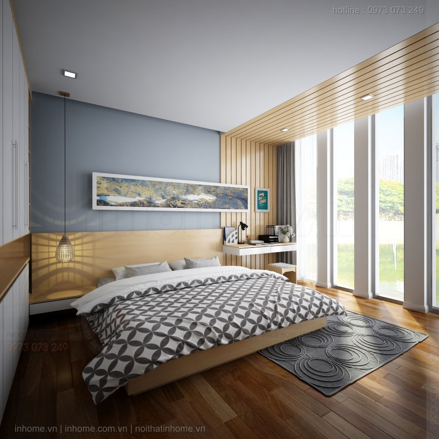 Thiết kế nội thất chung cư 65m2 đẹp đơn giản hiện đại