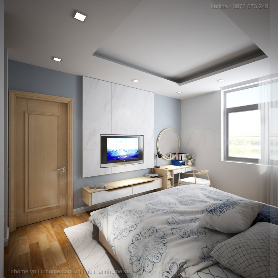 Thiết kế nội thất chung cư 65m2 đẹp đơn giản hiện đại