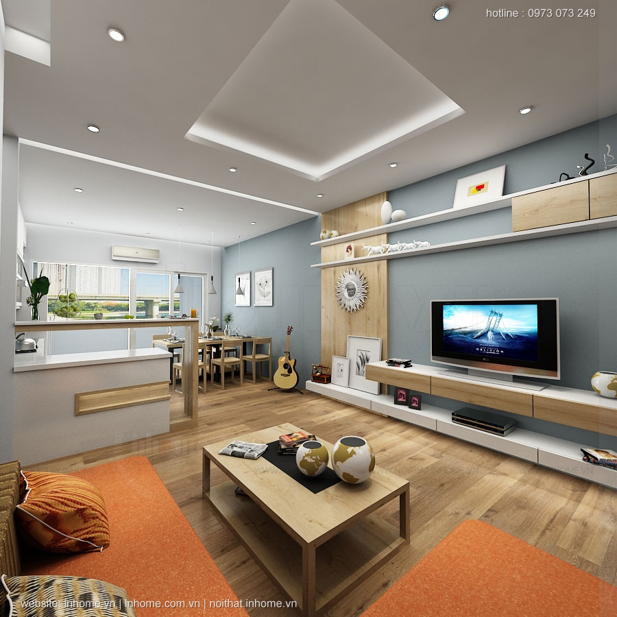 Thiết kế nội thất chung cư chị Hà Trường chinh