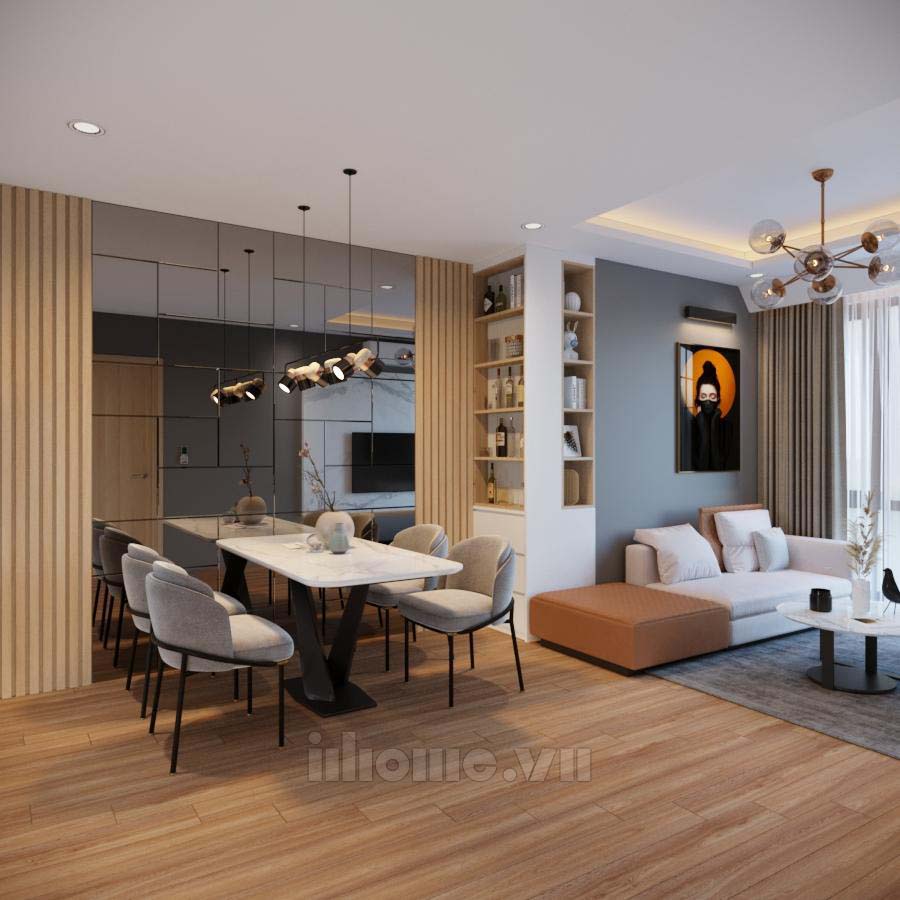 Thiết kế nội thất chung cư Mipec-Long Biên