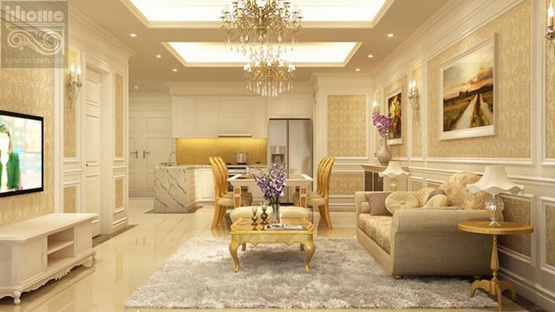 Thiết kế nội thất chung cư phong cách cổ điển
