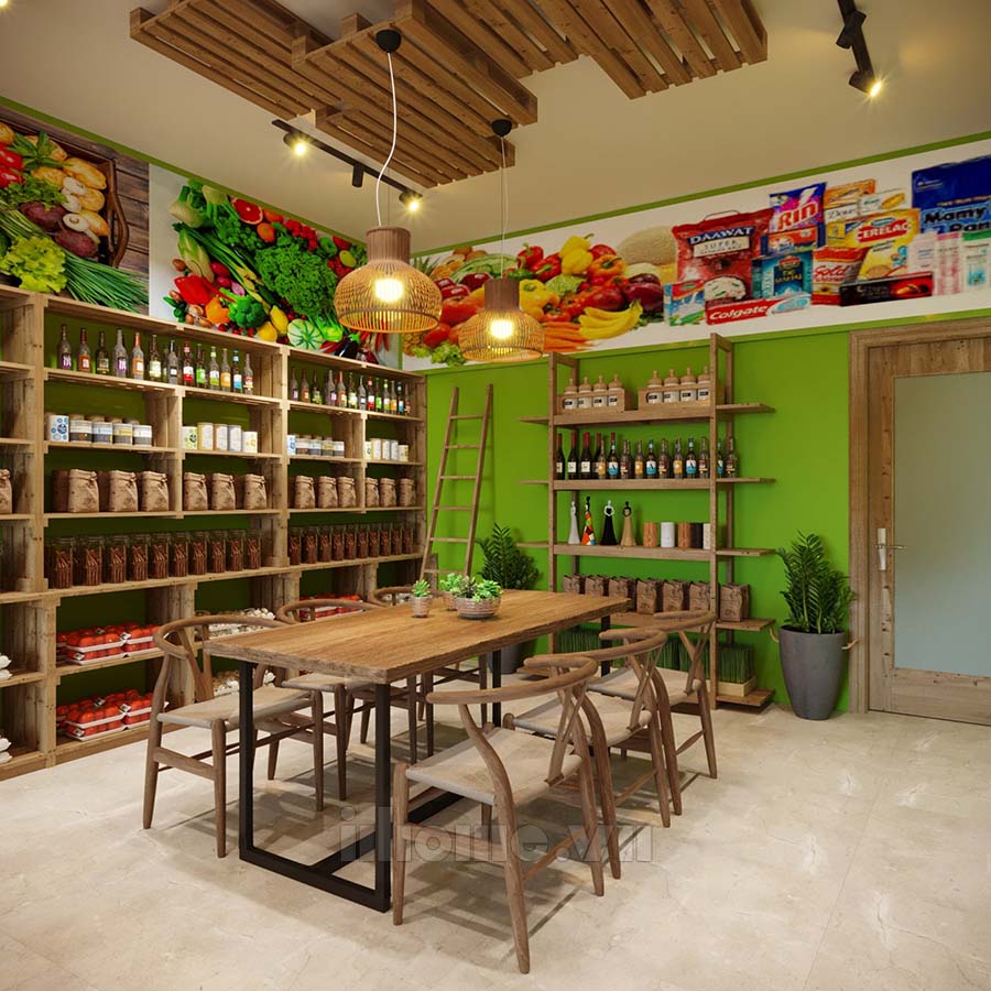 thiết kế siêu thị Rita Mart-Bắc Ninh