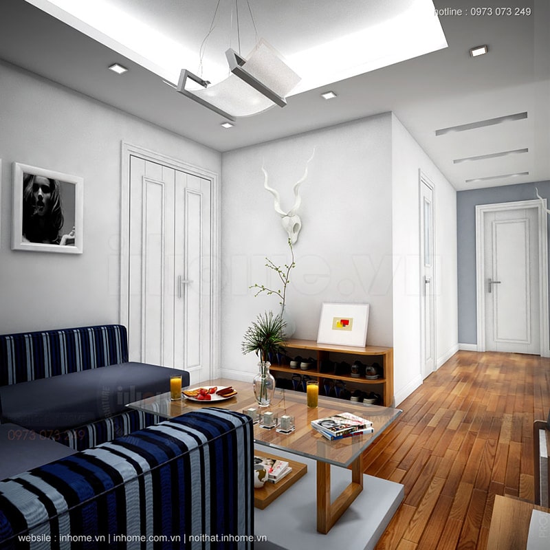 Phong cách hiện đại trong thiết kế nội thất chung cư 80m2