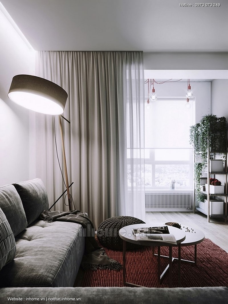 Thiết kế nội thất chung cư mini một cách thông minh sẽ giúp không gian sống rộng rãi và thoải mái