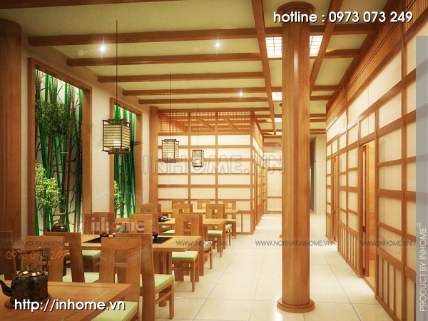 Thiết kế nhà hàng Nhật 01