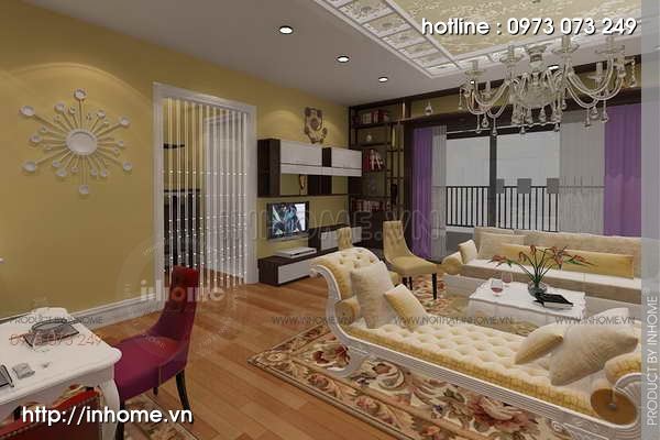 Thiết kế nội thất chung cư Láng Hạ 09