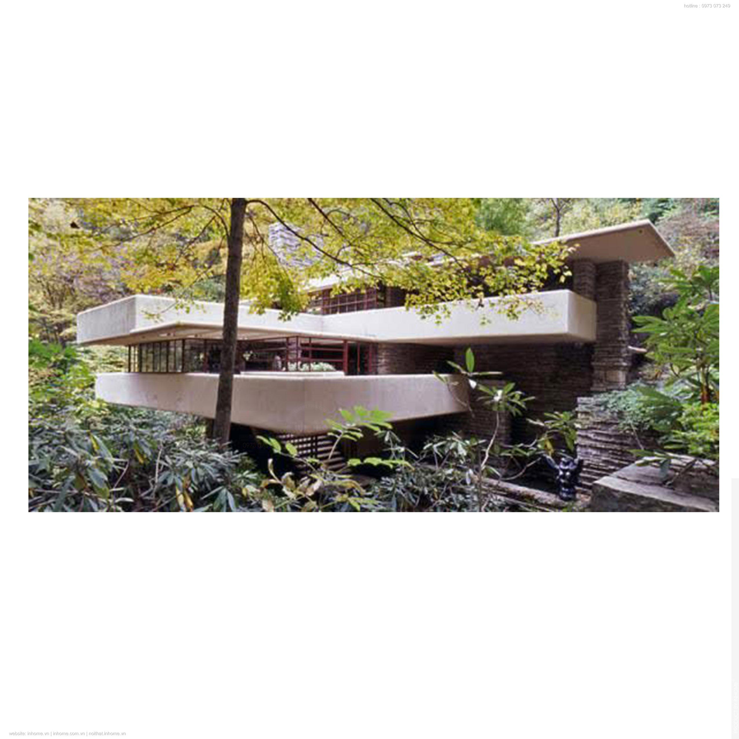 Sáng tạo thác nước của Frank Lloyd Wright trong thiết kế
