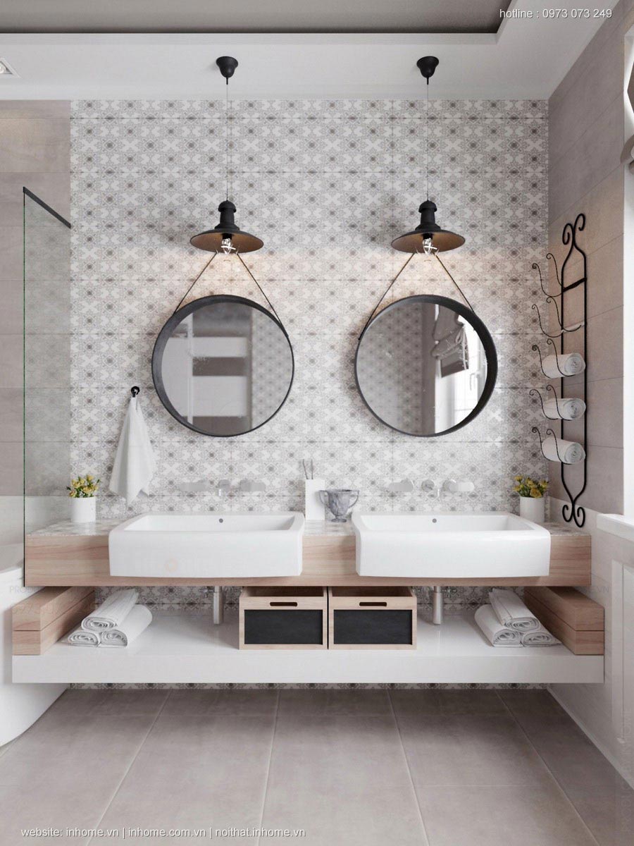 Mẫu thiết kế nội thất phòng tắm đẹp đơn giản 06