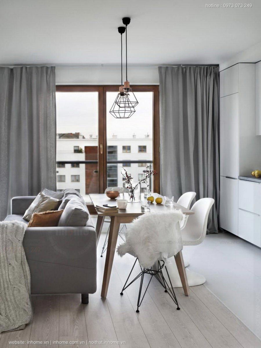 Mẫu thiết kế nội thất chung cư 72m2 đẹp và hiện đại nhất | Inhome